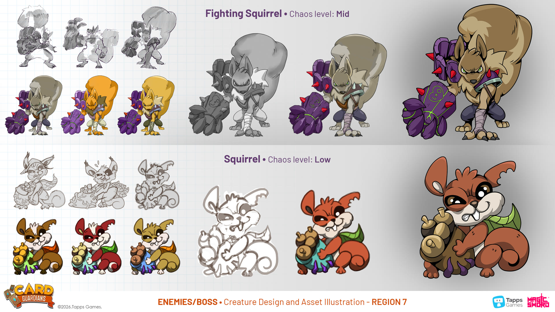 Enemy concept art for Card Guardians by Magic Sword Studio for Tapps Games (2 of 19)